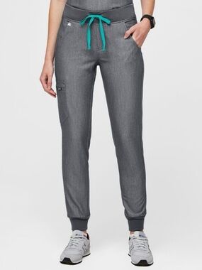 Figs Zamora Joggers Scrub Pants in Graphite Size Small Tall S/T Gray